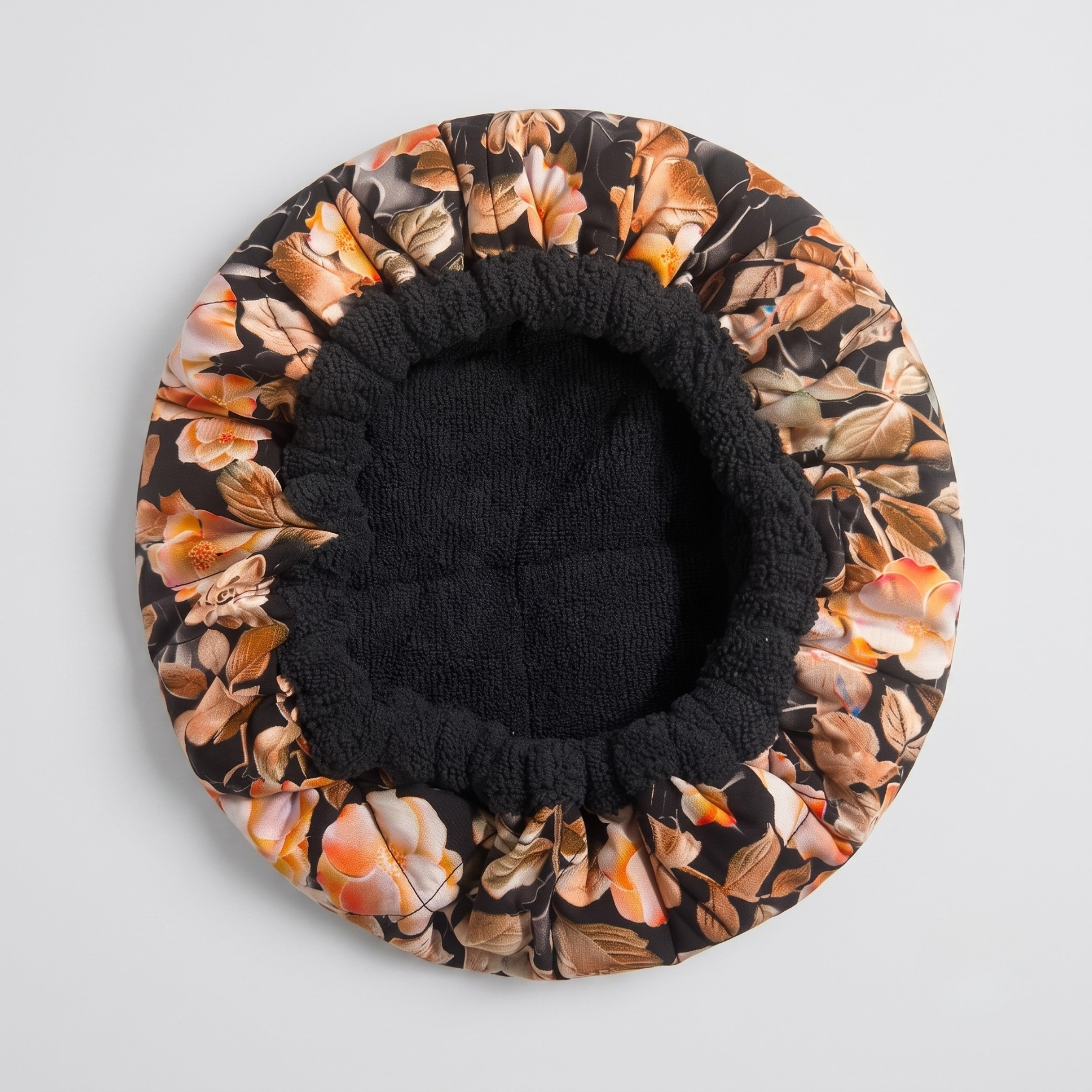 Gorro térmico Rosal Azul anverso santos rizos